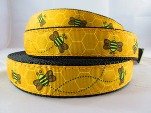 1" Busy Bee Dog Collar - Penny and Hoover's Pig Pen