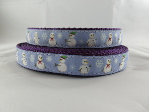 3/4" Snowman Leash - Penny and Hoover's Pig Pen