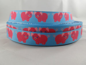 3/4" Blue Pigs Leash - Penny and Hoover's Pig Pen