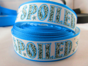 1" Blue Spoiled Dog Collar - Penny and Hoover's Pig Pen
