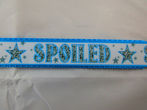 3/4" Blue Spoiled Dog Collar - Penny and Hoover's Pig Pen
