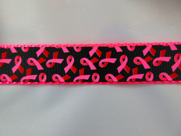 1" Breast Cancer Awareness Leash - Penny and Hoover's Pig Pen