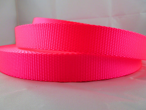 1" Hot Pink Nylon Dog Collar - Penny and Hoover's Pig Pen