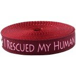 3/4" I Rescued my Human Dog Collar - Penny and Hoover's Pig Pen