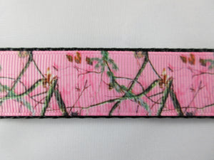 1" Pink Real Tree Camo Leash - Penny and Hoover's Pig Pen