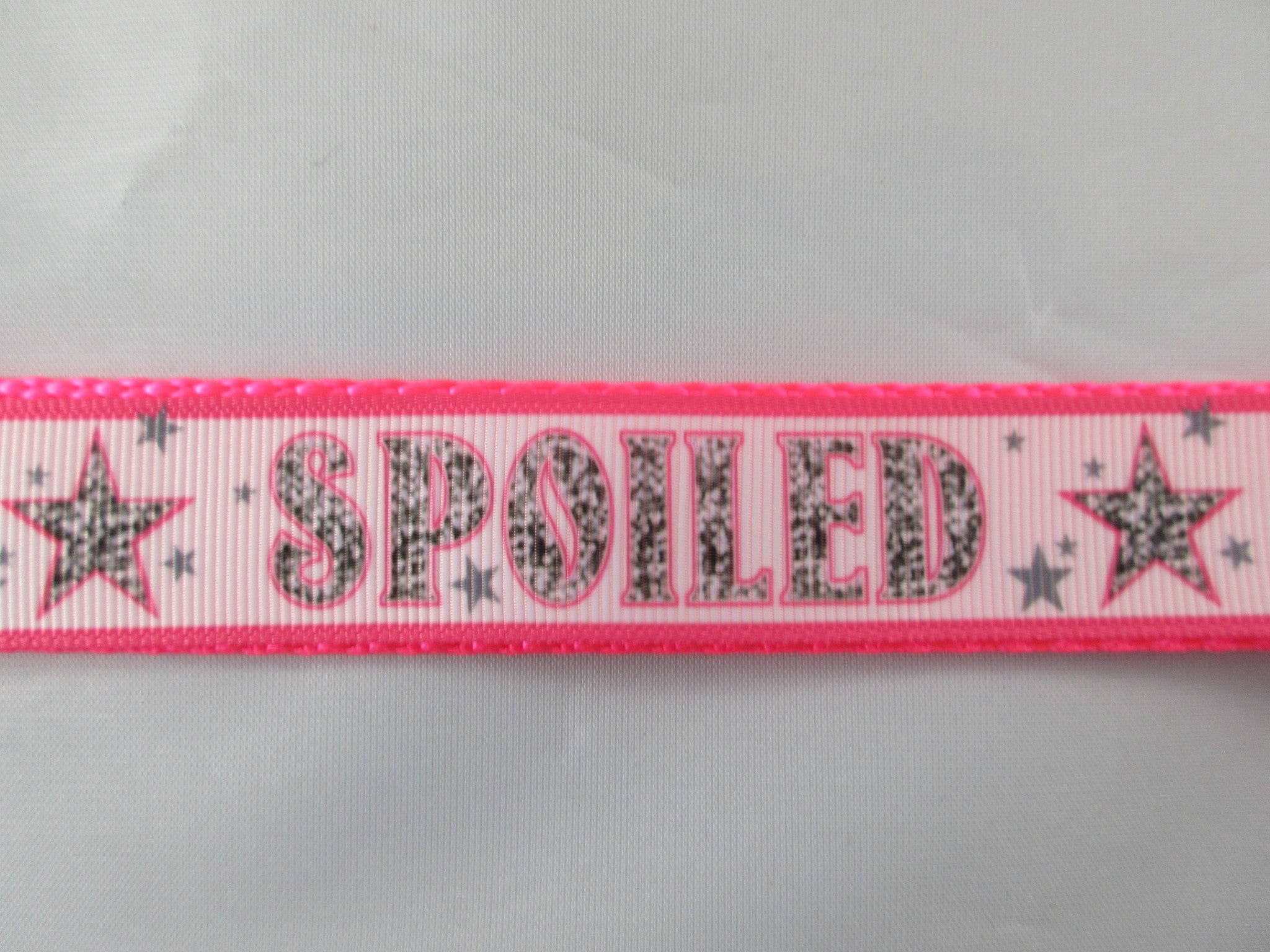 3/4" Pink Spoiled Dog Collar - Penny and Hoover's Pig Pen