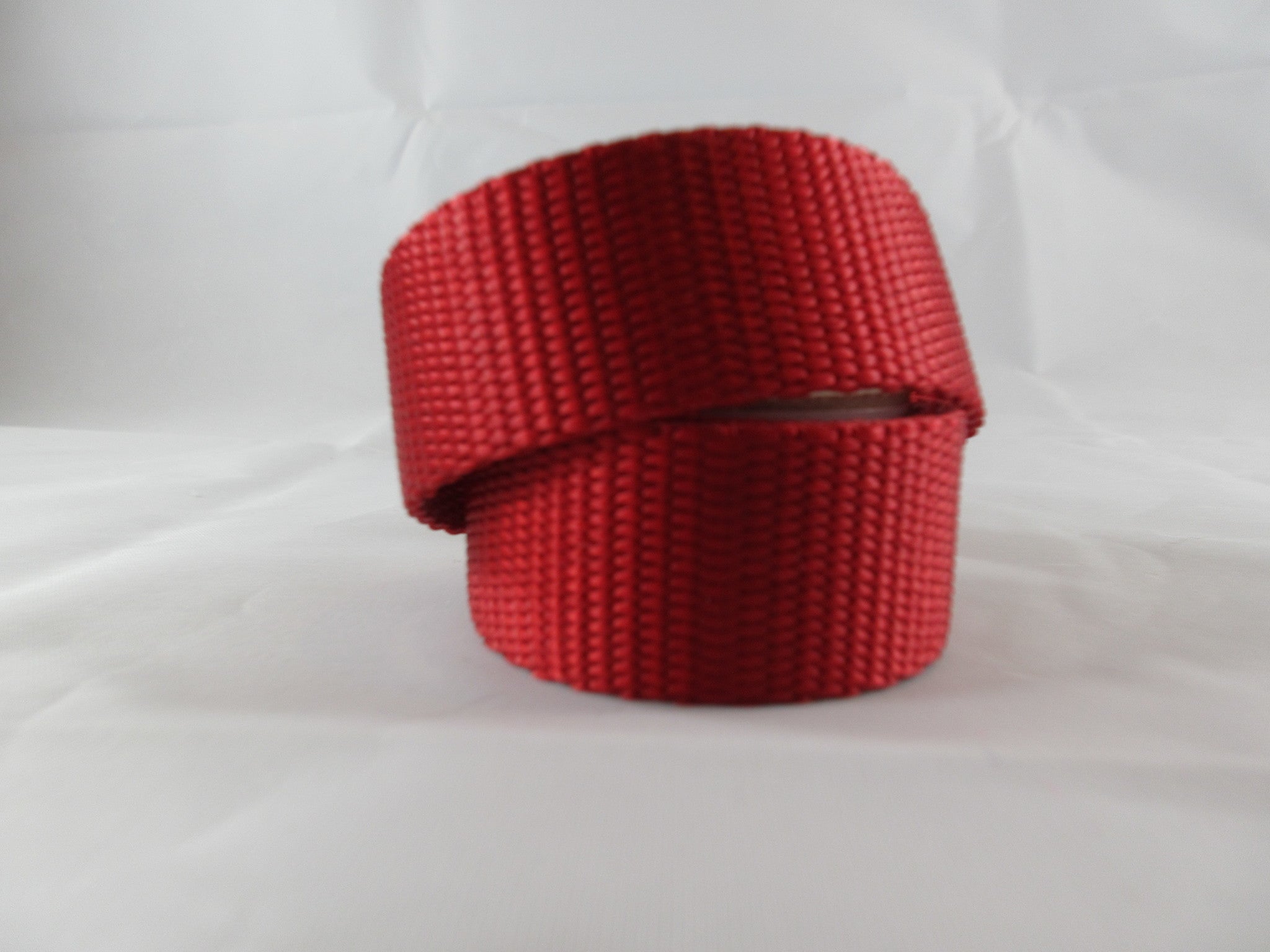 1" Red Nylon Dog Collar - Penny and Hoover's Pig Pen