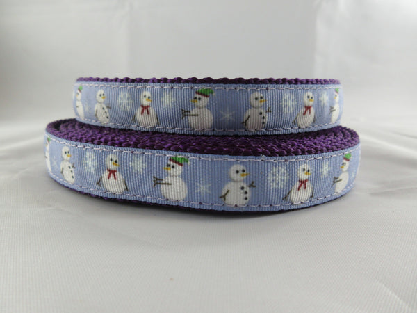3/4" Snowman Dog Collar - Penny and Hoover's Pig Pen