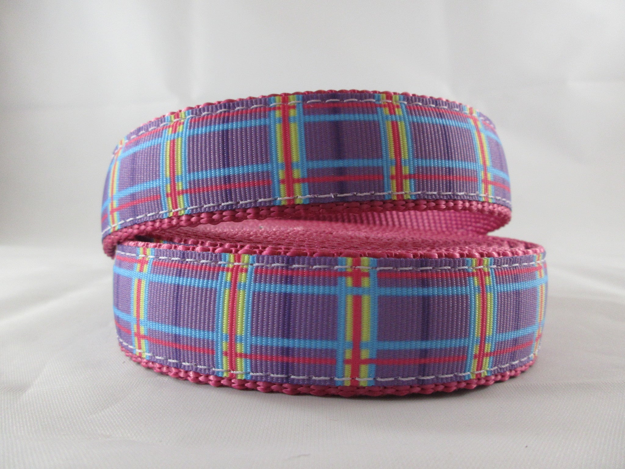 1" Spring Purple Plaid Pig Harness - Penny and Hoover's Pig Pen